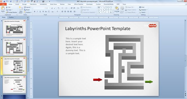 free-labyrinth-powerpoint-template