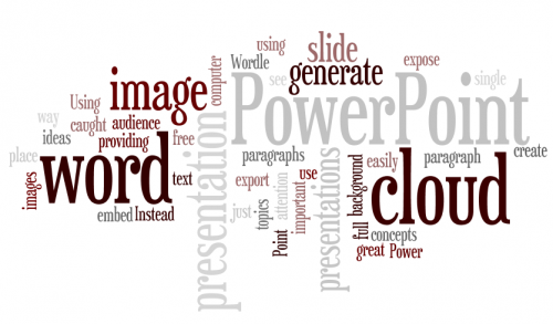 Word Cloud In PowerPoint Presentation Background SlideHunter