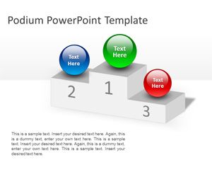 Free Podium Powerpoint Template Free Powerpoint Templates Slidehunter Com