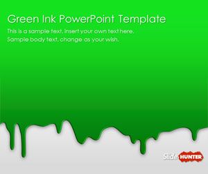 Free Green Ink PowerPoint Template - Free PowerPoin…