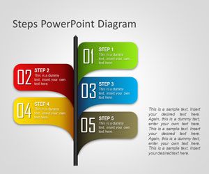 Free Steps Powerpoint Diagram Free Powerpoint Templates Slidehunter Com Powerpoint Smartart Templates Microsoft