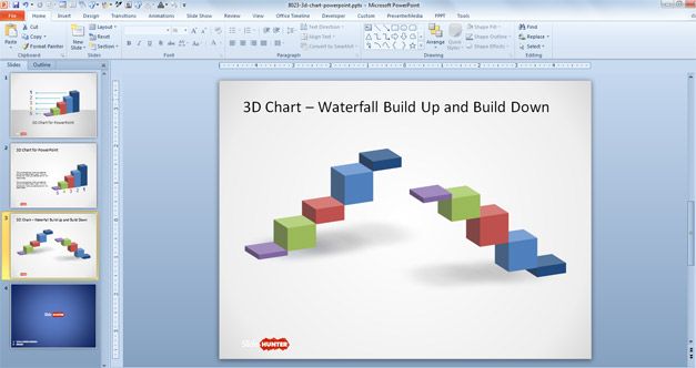 Free 3D Concept Bar Chart Design For PowerPoint Free PowerPoint 