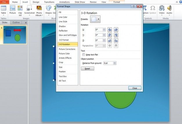 How to Apply 3D Rotation Effects in PowerPoint 2010