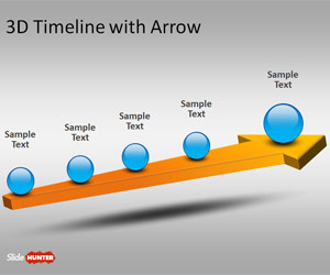 free 3d timeline template for powerpoint with arrow free