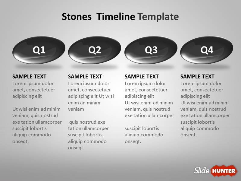Free Stones Timeline Template for PowerPoint