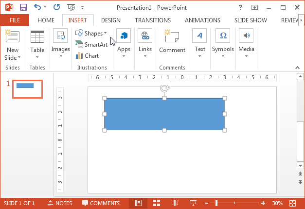 presentation button on powerpoint