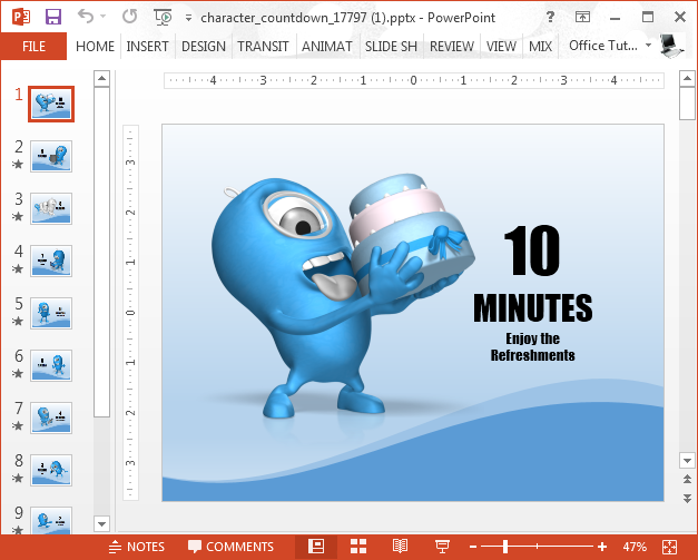 10 minute presentation outline
