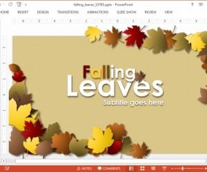 fall ppt template