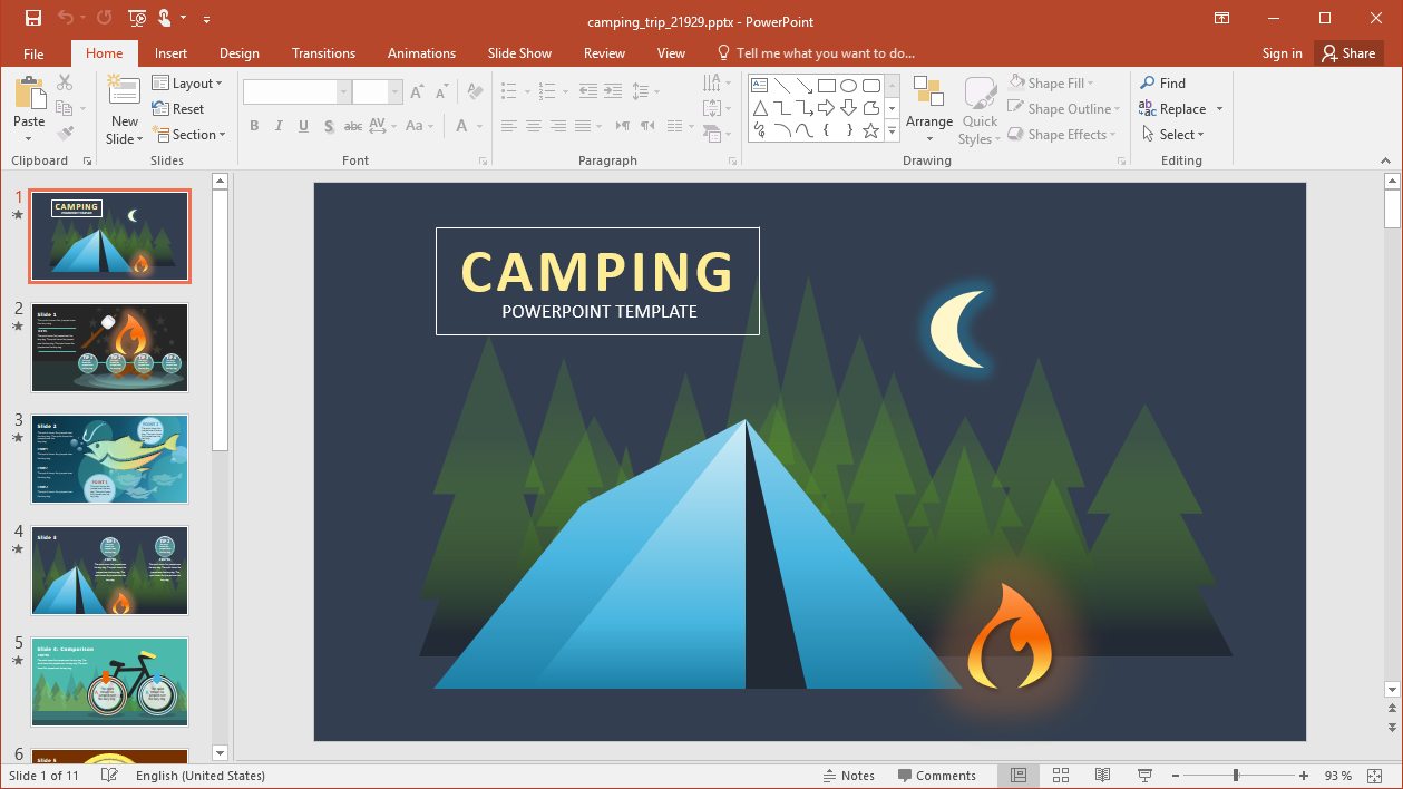 animated-camping-powerpoint-template