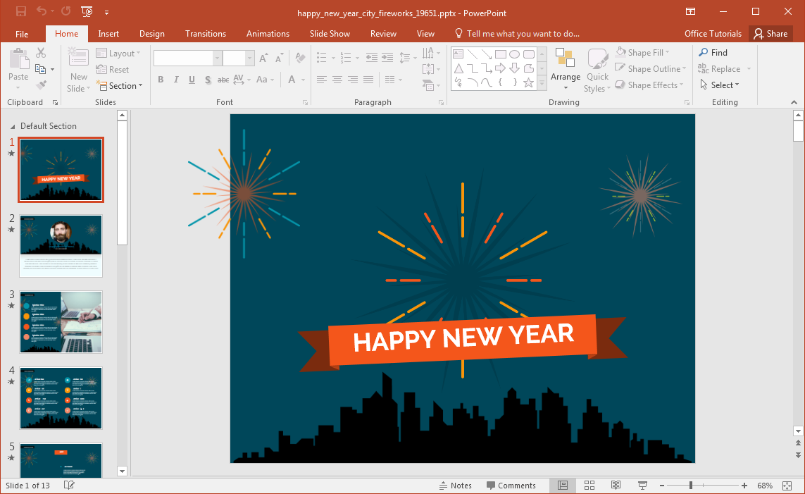 new-year-fireworks-powerpoint-template