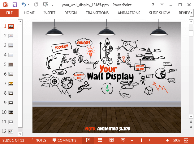 animated picture gallery powerpoint template slidehunter com powerpoint gallery
