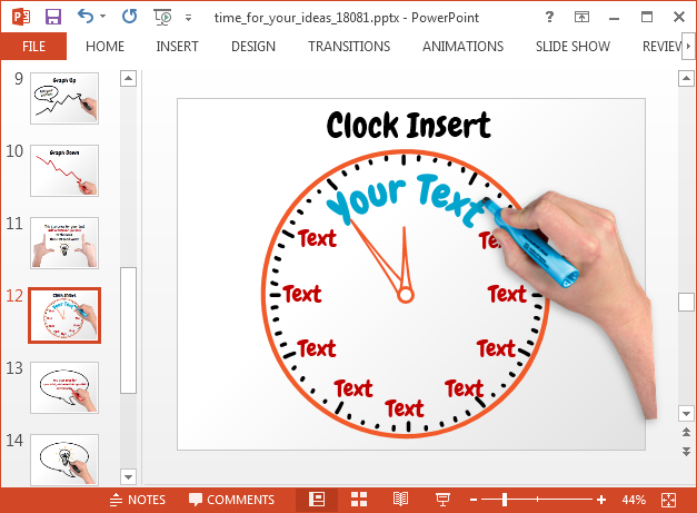 Готовая презентация в powerpoint часы