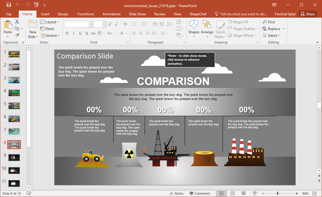 Animated Environmental Protection PowerPoint Template