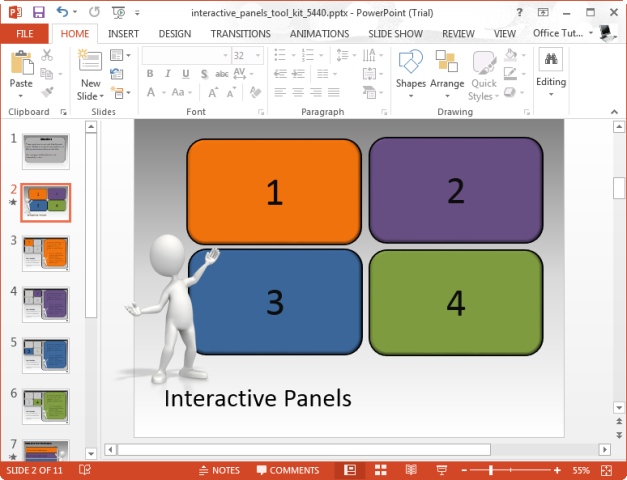 how to make powerpoint presentation interactive