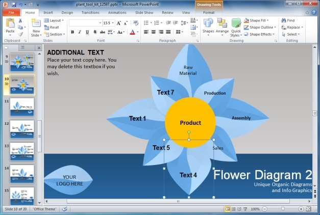 growing plant powerpoint template