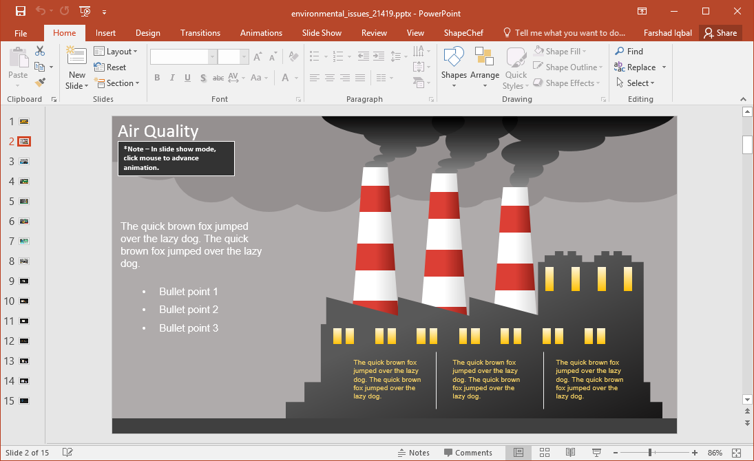 Animated Environmental Protection Powerpoint Template Animated Environmental Protection Powerpoint Template