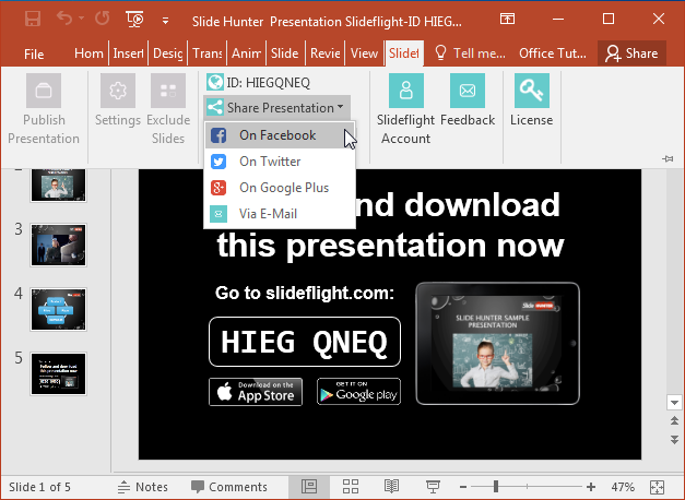 should i share my presentation slides