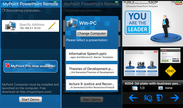 how to do powerpoint presentation in iphone