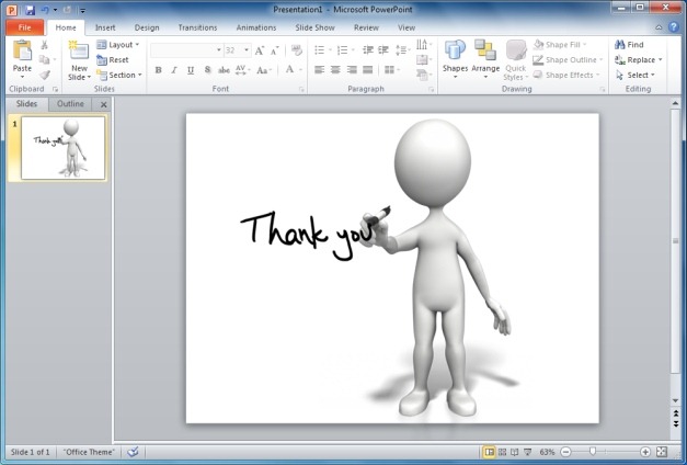 Finish Your Powerpoint Presentations With Animated Thank You Clipart