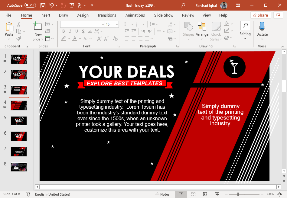 Animated Black Friday Powerpoint Template