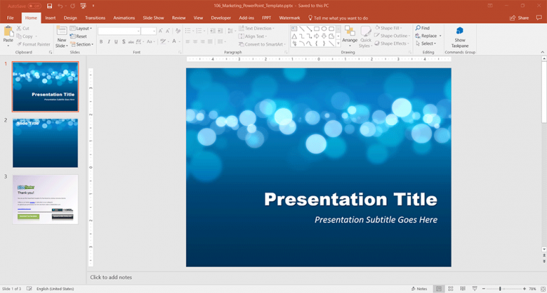 Free Marketing PowerPoint Template - Free PowerPoint Templates ...