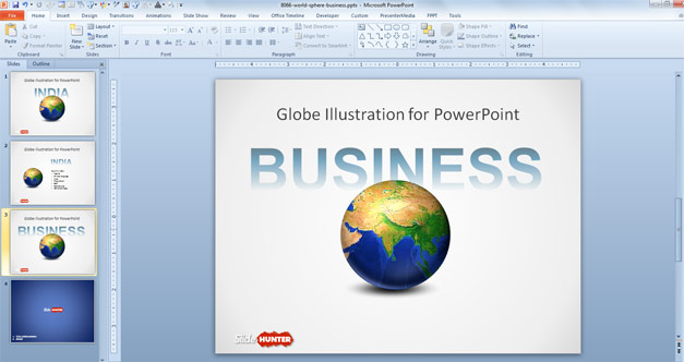 Free Business Picture with Earth Globe