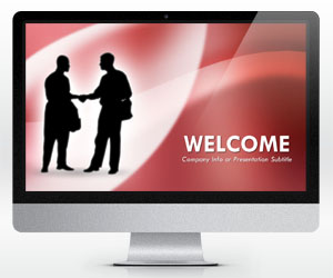 Free Widescreen Handshaking Powerpoint Template 16 9 Free Powerpoint Templates Slidehunter Com Widescreen Powerpoint Templates