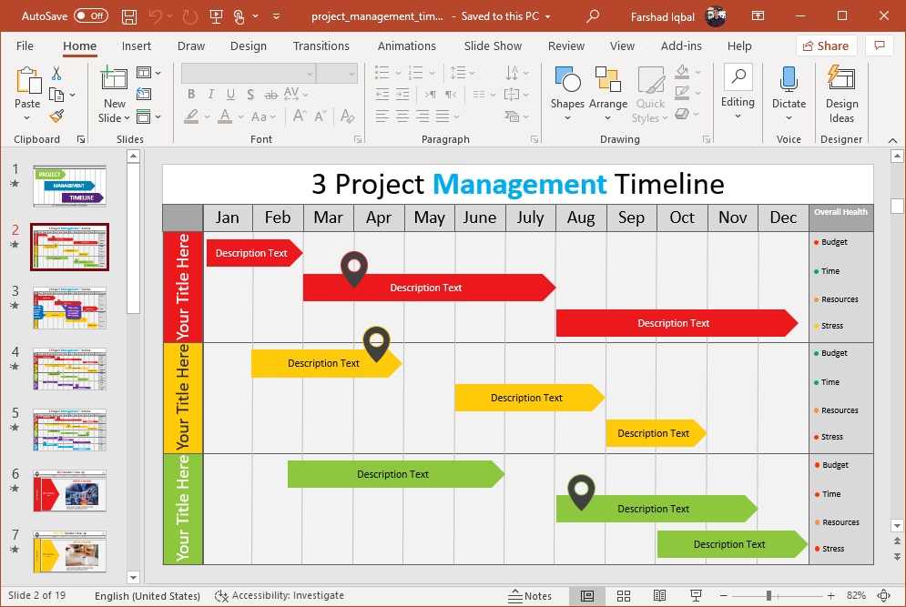 show timeline and gantt chart in ms project