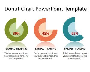 table pivot 4 of quadrants Chart Donut Template Free PowerPoint