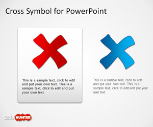 Free Cross Symbol for PowerPoint Presentations - Free PowerPoint ...