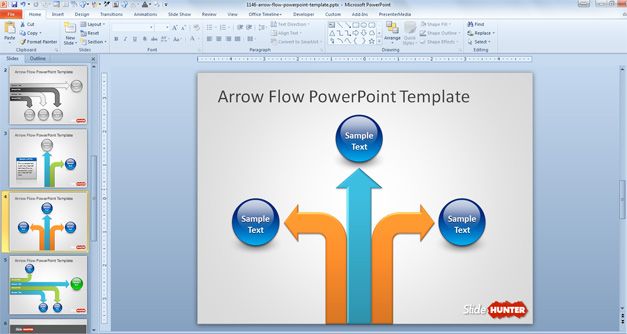 design flowchart good PowerPoint Arrow Template Flow Free