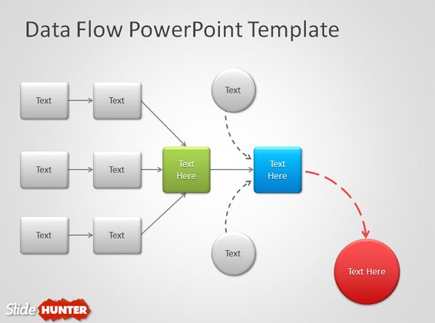 Free Data Flow PowerPoint Template