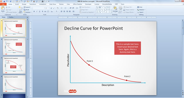 Free Decline Curve For PowerPoint