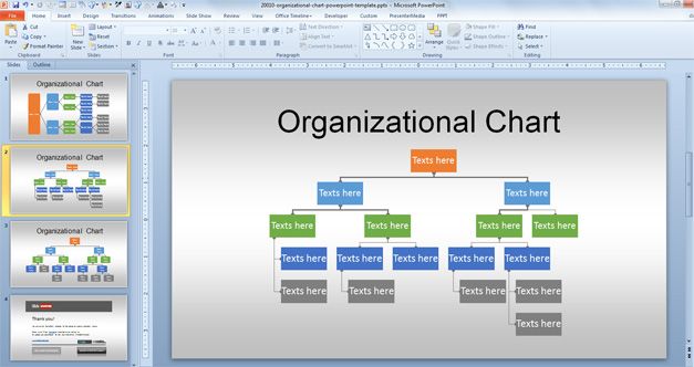 powerpoint org chart template