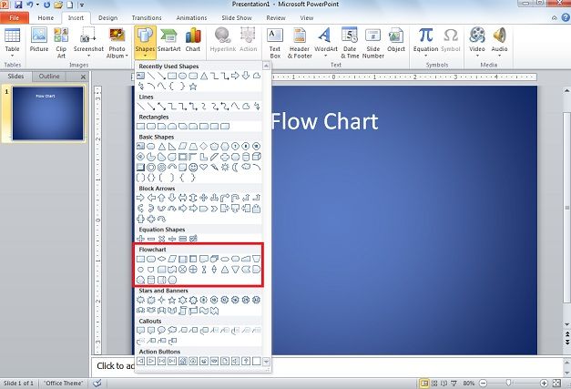 How To Create Flow Chart Diagram In PowerPoint 2010 how-to-create-flow-chart-diagram-in-powerpoint-2010