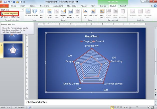 How to Create GAP in PowerPoint 2010