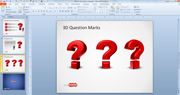 Free 3D Question Mark Template For PowerPoint Free PowerPoint 