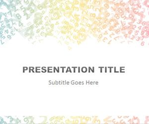 Free Colored Digits Powerpoint Template Free Powerpoint Templates Slidehunter Com