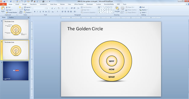 Free The Golden Circle Powerpoint Diagram Free Powerpoint