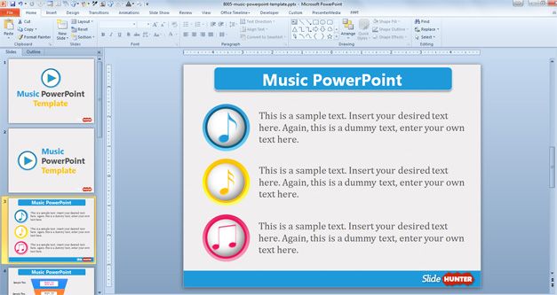 Free Music PowerPoint Template