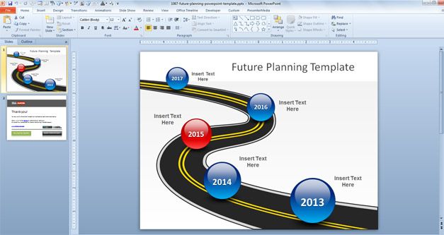 Free Future Planning PowerPoint Template Free PowerPoint Templates 