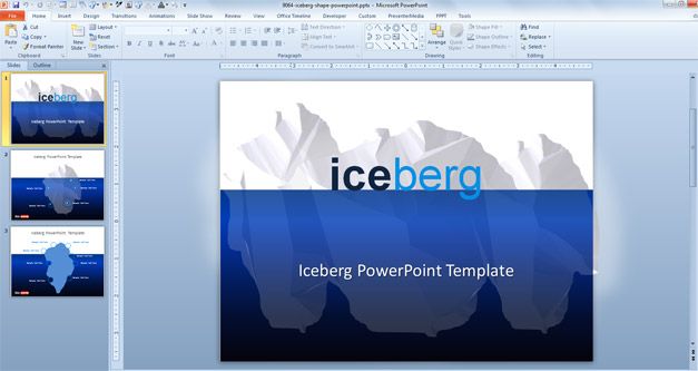 Free Iceberg PowerPoint Template Free Iceberg PowerPoint Template