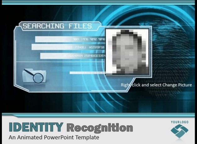 recognition powerpoint template face cybercrime slide presentation animation templates identity criminal slidehunter digital searching database looking through provides scoop