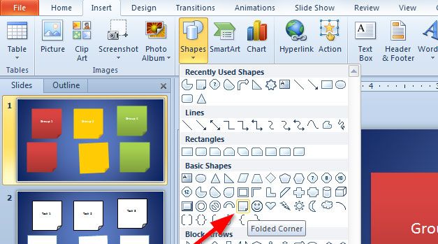 How To Create Sticky Notes In Powerpoint 2010