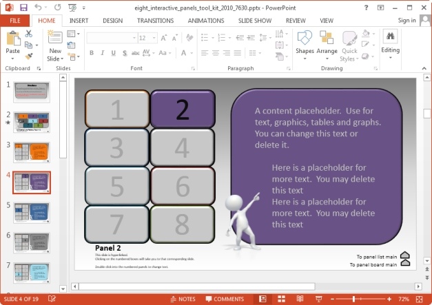 powerpoint presentation interactive buttons