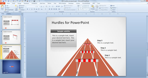 Free Hurdles Shapes for PowerPoint - Free PowerPoint Templates ...