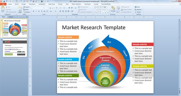 Free Market Research PowerPoint Template Free PowerPoint Templates