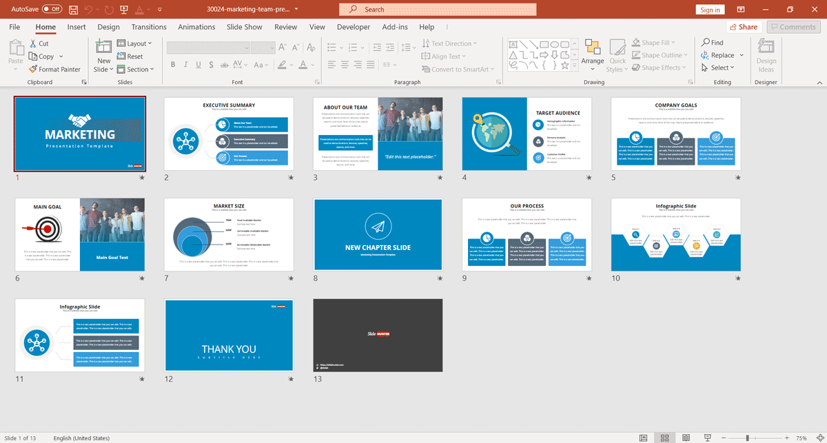Marketing Plan Powerpoint Template Free Contemporary Marketing