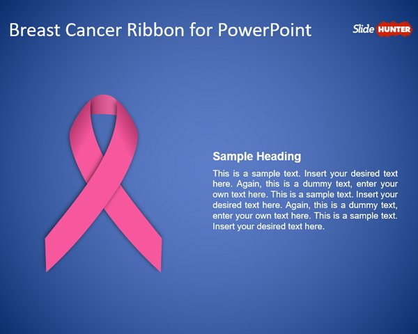 Free Free Breast Cancer Ribbon Powerpoint Template Free Powerpoint Templates Slidehunter Com