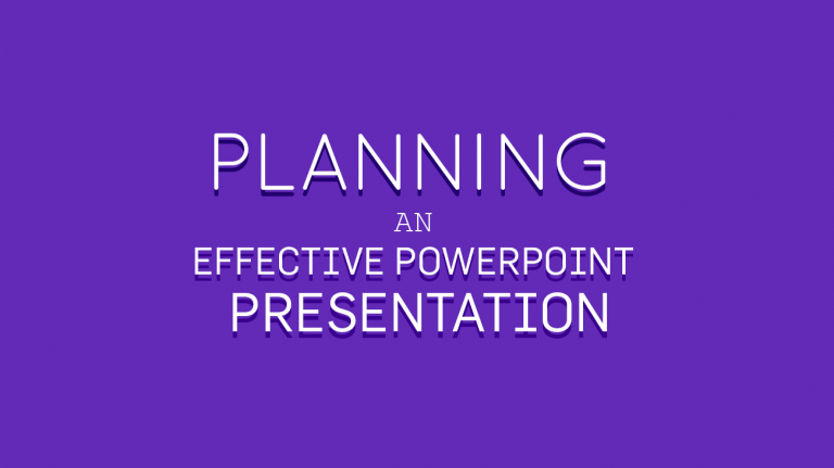 planning an effective presentation